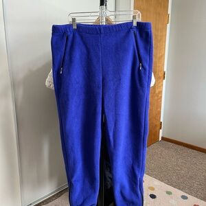Vintage made in USA L.L. Bean Royal Blue Fleece Pants